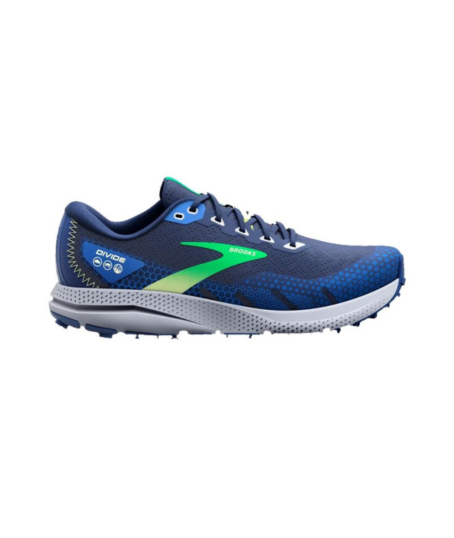 Chaussures de running Brooks Divide 3 Hommes Bleu/Vert/Gris