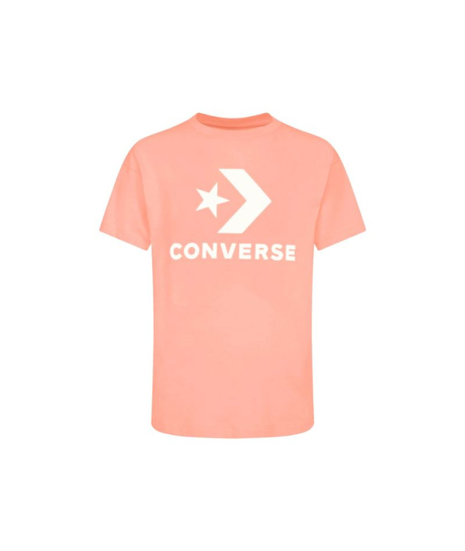 Camiseta Converse Standard Fit Center Front Large Logo Star Chevron Beige