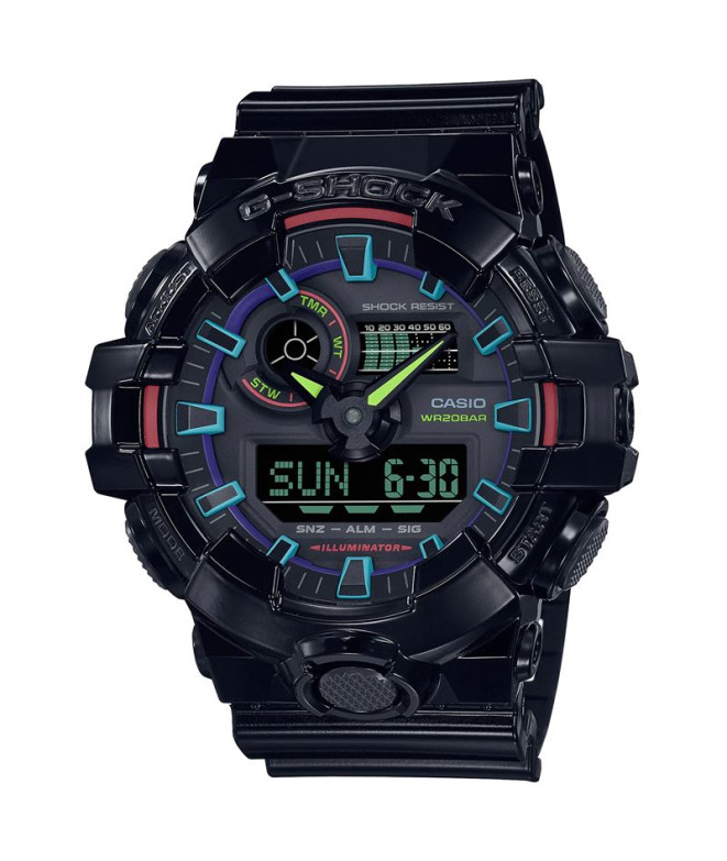 Relógio Casio G-Shock Analógico-Digital GA-700 Preto