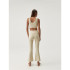 Born Living Yoga Jin Flare Oat Milk Collants Mulher