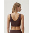 Sujetador deportivo Born Living Yoga Jin Cacao Mujer