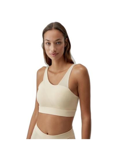 Sports bra Born Living Yoga Jin Oat Milk Women's