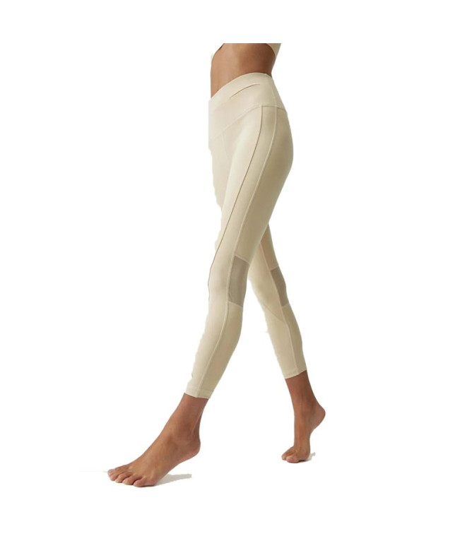 Leggings Born Living Yoga Jin Lait d'avoine Femme