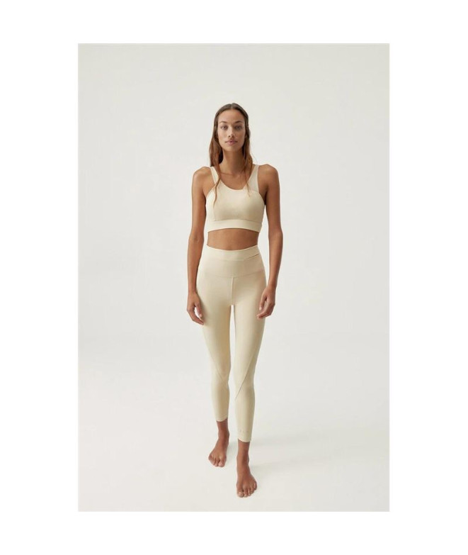 Leggings Born Living Yoga Jin Lait d'avoine Femme
