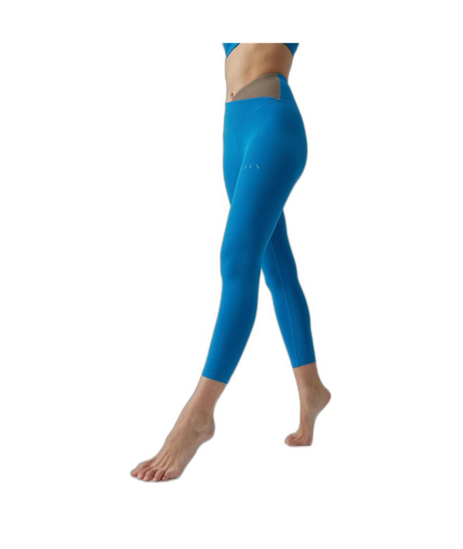 Born Living Yoga Cleo Leggings Gloss Blue/Fossil Mulher
