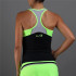 T-Shirt Padel Endless Flow Preto-verde para mulher