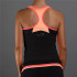Camisa Padel Endless Flow para mulher Preto-Salmão