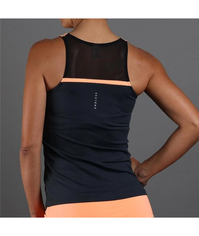 Camisola Padel Endless Renda Mulher Salmão
