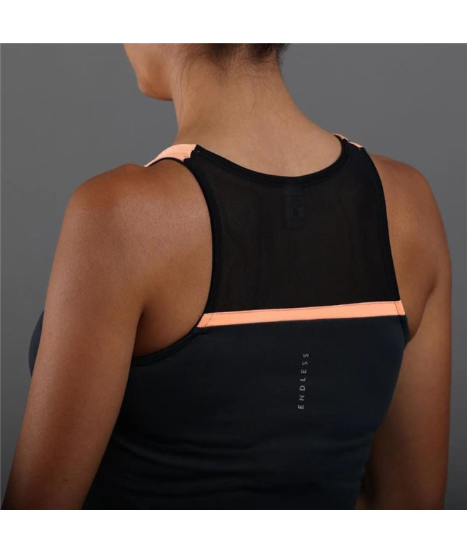 Camisola Padel Endless Renda Mulher Salmão