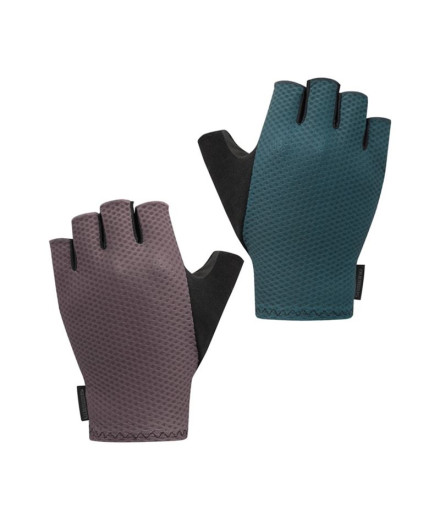 Luvas de Ciclismo Shimano Gravel Verde/Marrão