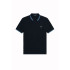 Polo bleu marine pour hommes Fred Perry Twin Tipped