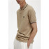 Polo Fred Perry Twin Tipped Castanho para homem