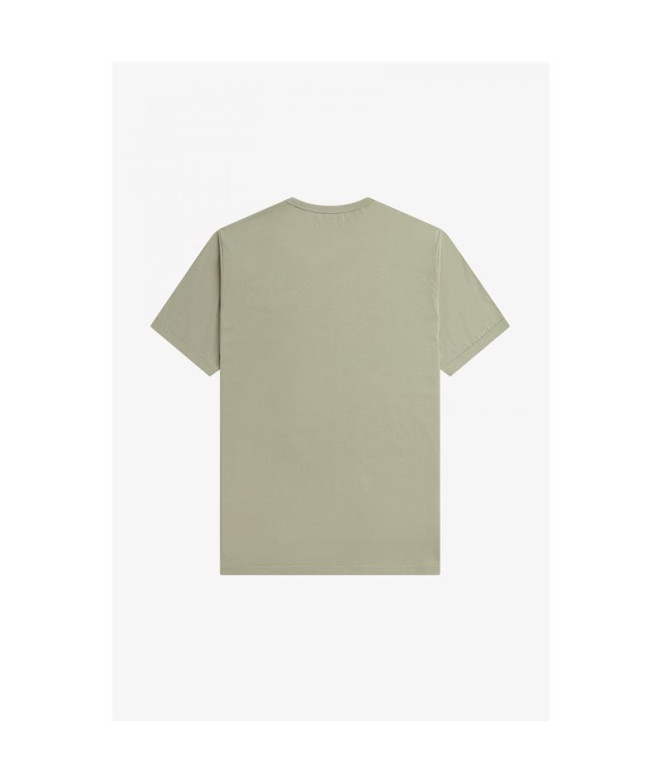 T-Shirt Fred Perry Ringer para homem Verde
