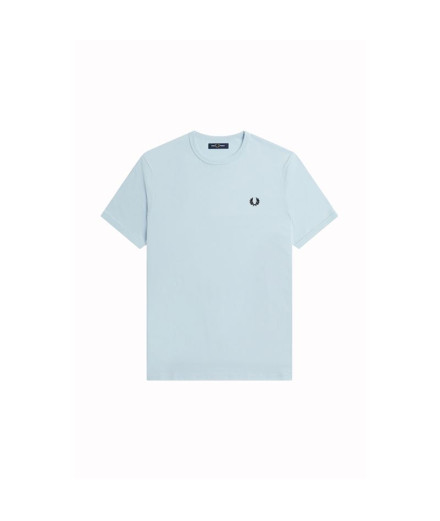 T-Shirt Fred Perry Ringer para homem Azul claro