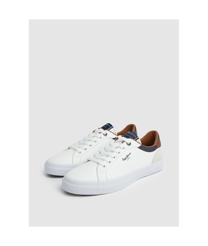 Chaussures Pepe Jeans Kenton Court Homme Blanc
