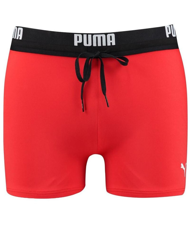 Bañador Puma Logo Swim Trunk 1p Hombre rojo