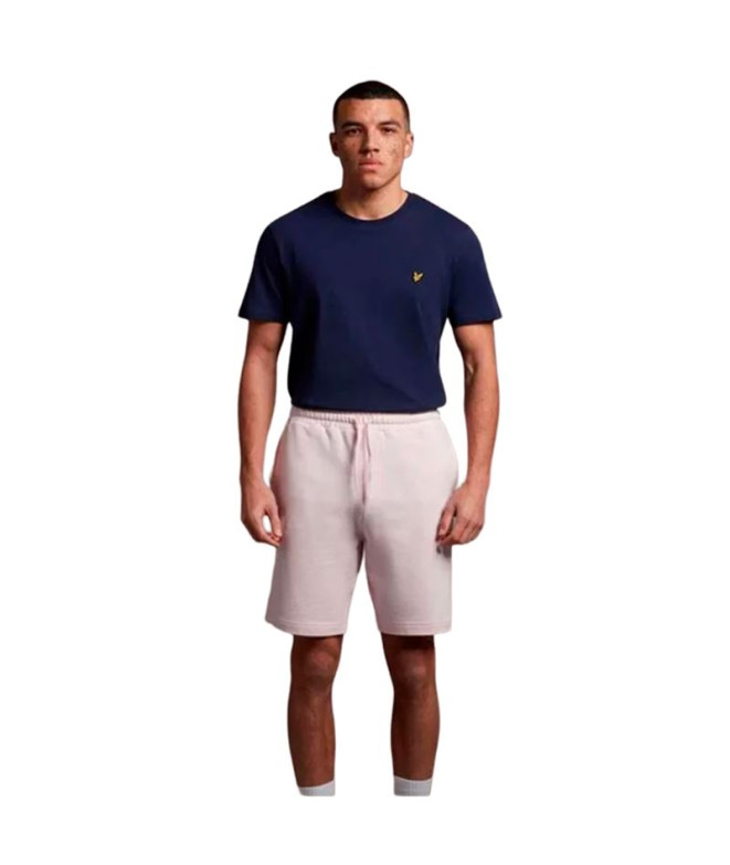 Calça Lyle & Scott V1-Sweat Shorts Homem Rosa