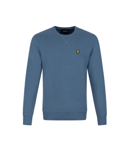 Moletom Lyle & Scott V1-Crew Neck Homem Azul