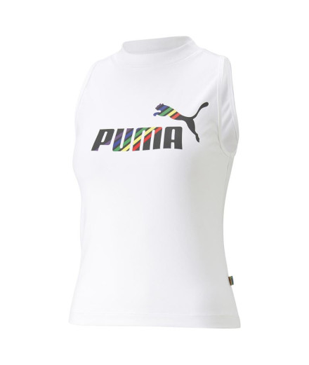 T-shirt Puma Ess+ Love Is Love Sl Femme White