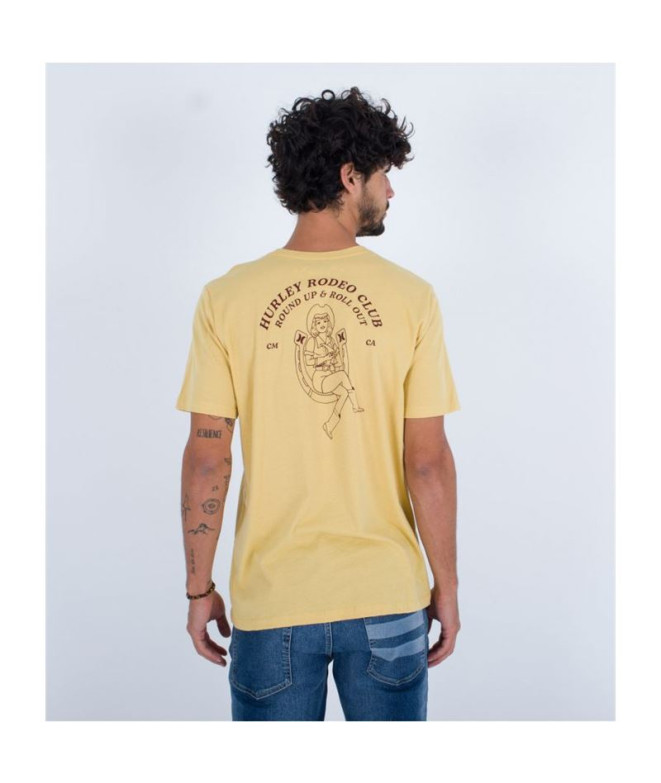 T-shirt Hurley Evd Havin' Fun Homme Jaune