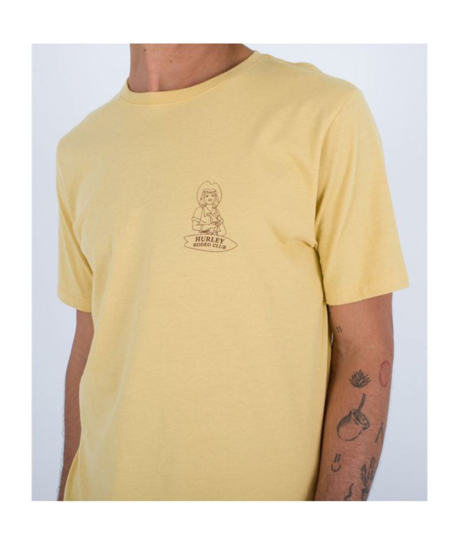 T-shirt Hurley Evd Havin' Fun Homme Jaune