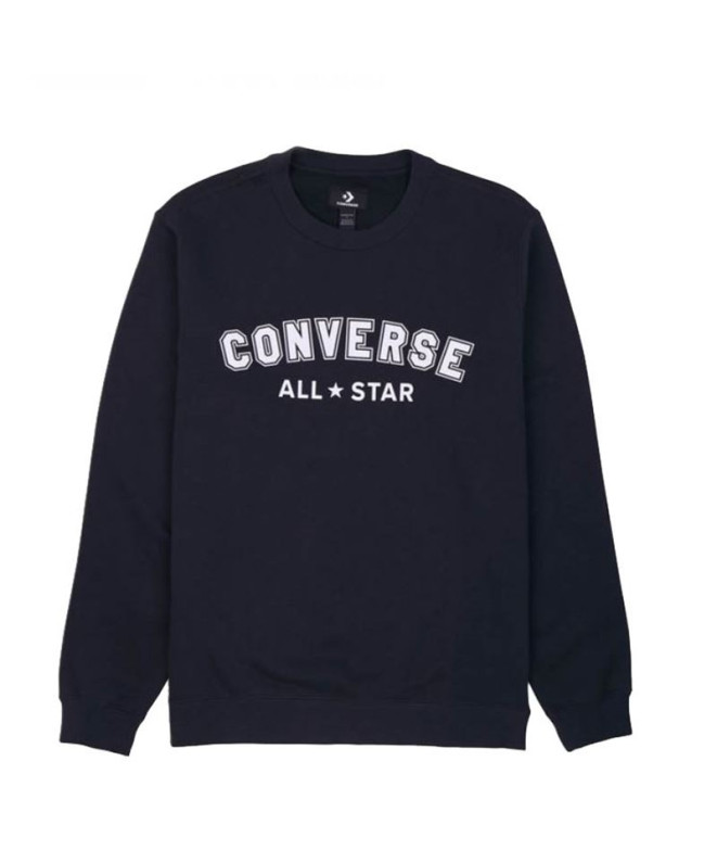 Sweatshirt Converse Classic Fit All Star Single Screen Noir