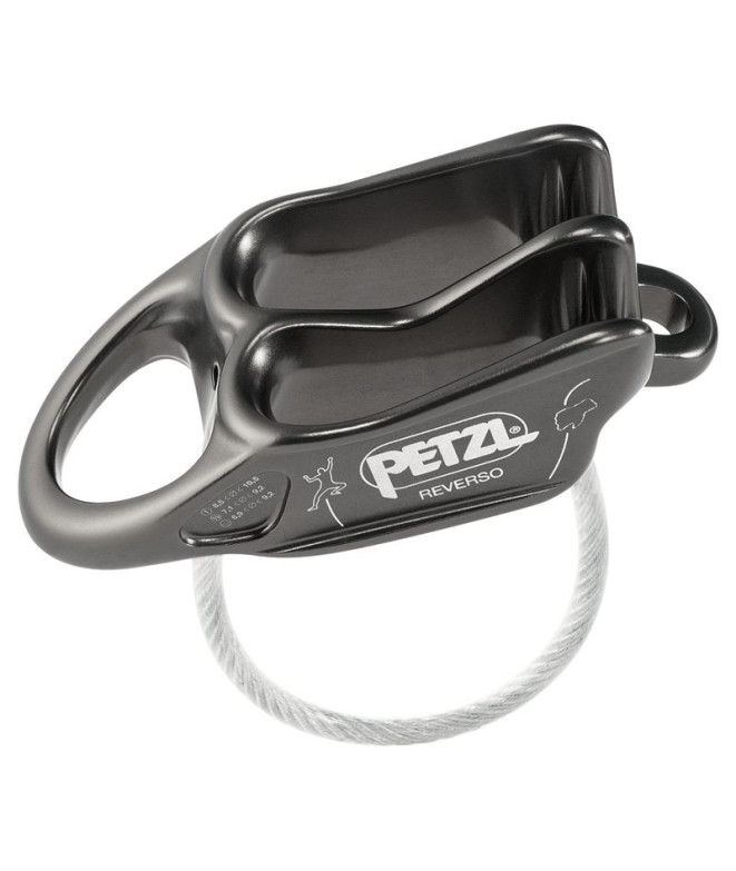 Descendeurs d'escalade Petzl Reverso Grey