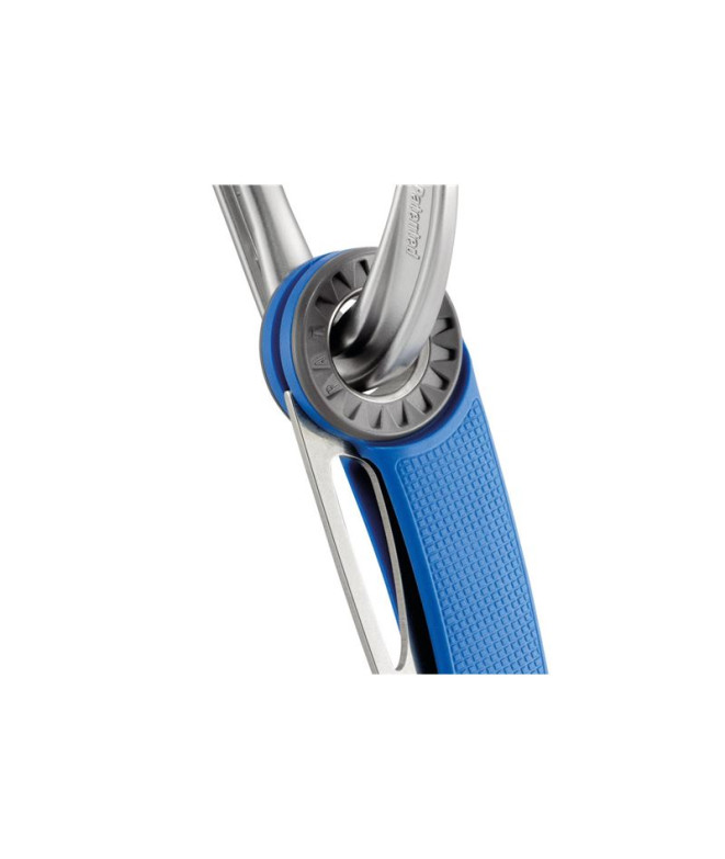 Couteau mousqueton Petzl Spatha Bleu