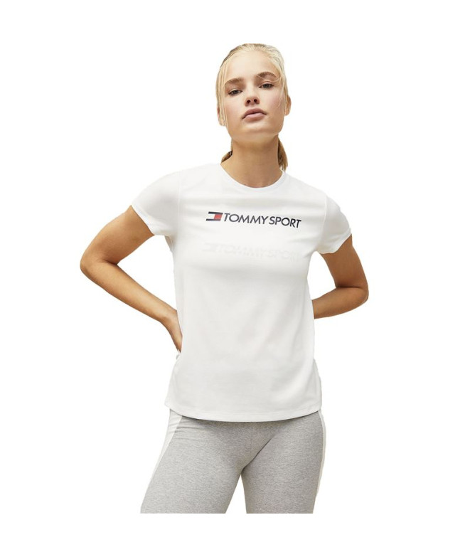 T-shirt desportiva Tommy Hilfiger Logotipo no...