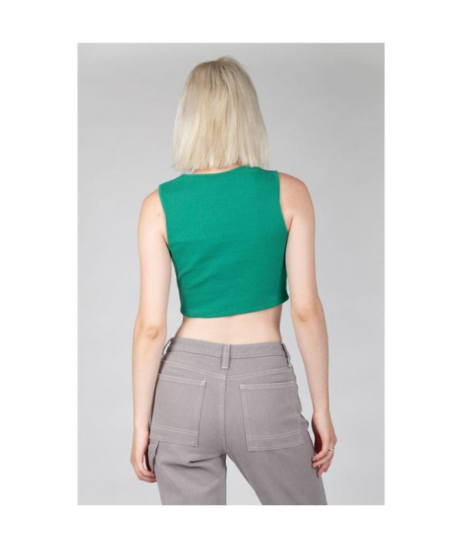 Camiseta Casual Mulher para Azul