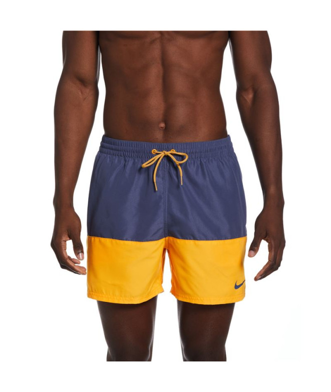 Bañador Playa y Piscina Nike 5" Volley Short Hombre azul y amarillo