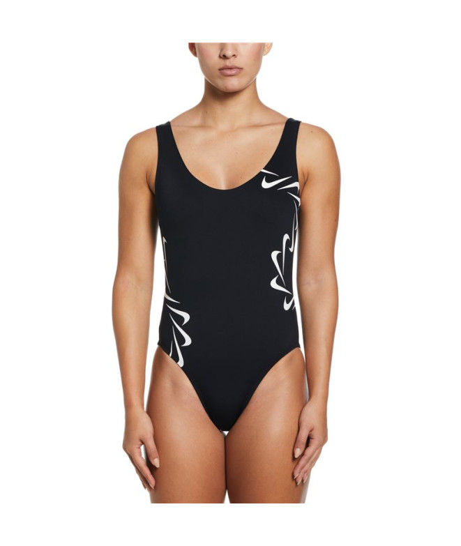 Fato de banho Nike U-Back One Piece Feminino Preto