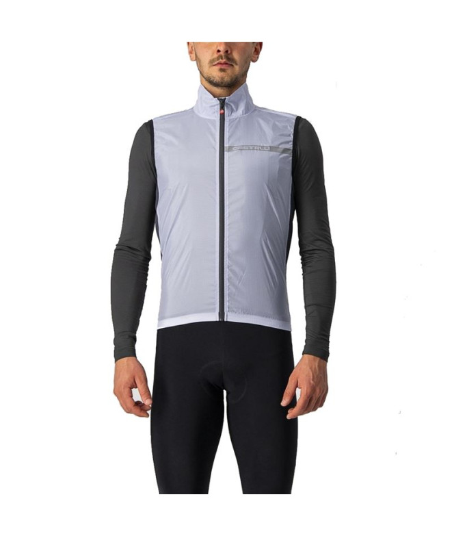 Colete Ciclismo de Castelli Squadra Stretch Pt/Gr Osc Homem