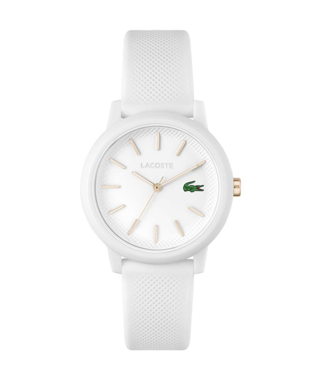 Montre 3 aiguilles, Lacoste 36mm boîtier TR90 blanc mat