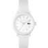 Relógio agulhas Lacoste caixa 3 , de 36mm TR90 branco mate