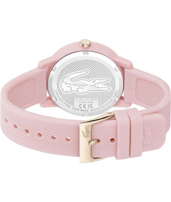 Montre aiguilles Lacoste boîte 3 , de TR90 rose...