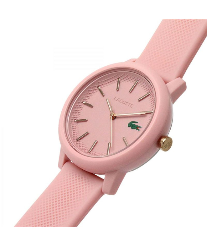 Montre aiguilles Lacoste boîte 3 , de TR90 rose...