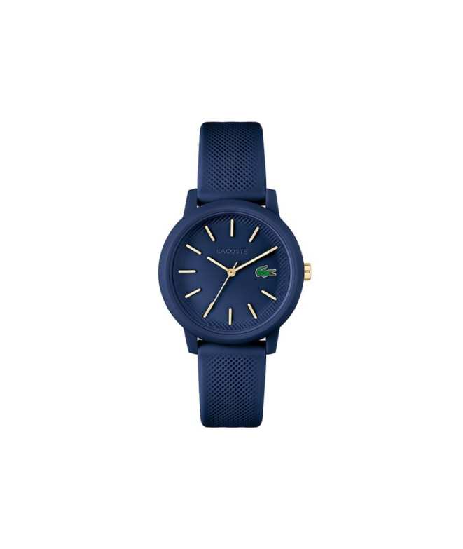 Relógio de 3 ponteiros, Lacoste Caixa TR90 azul escuro mate de 36 mm