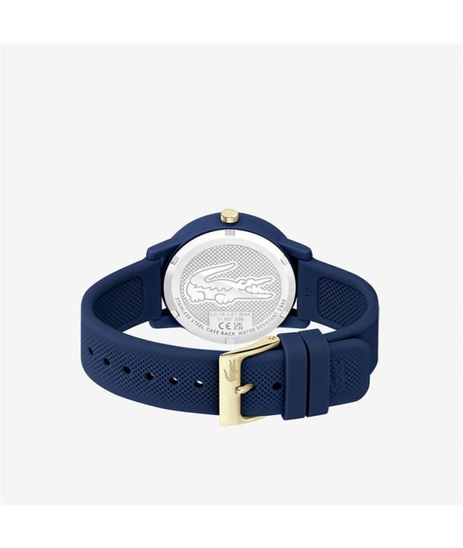 Reloj 3 agujas, Lacoste  caja de TR90 azul...