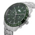 Reloj cronógrafo, Lacoste  caja de acero inoxidable de 42mm, esfera verde