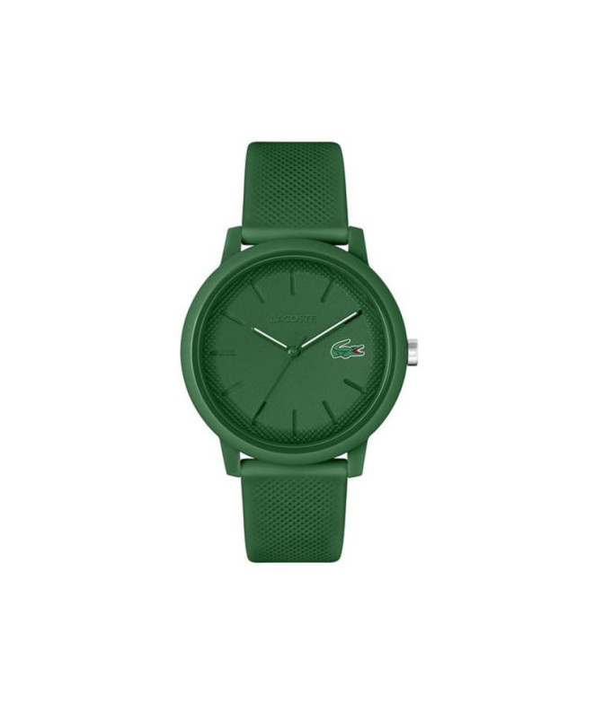 Montre 3 aiguilles, Lacoste 42mm boîtier vert mat TR90