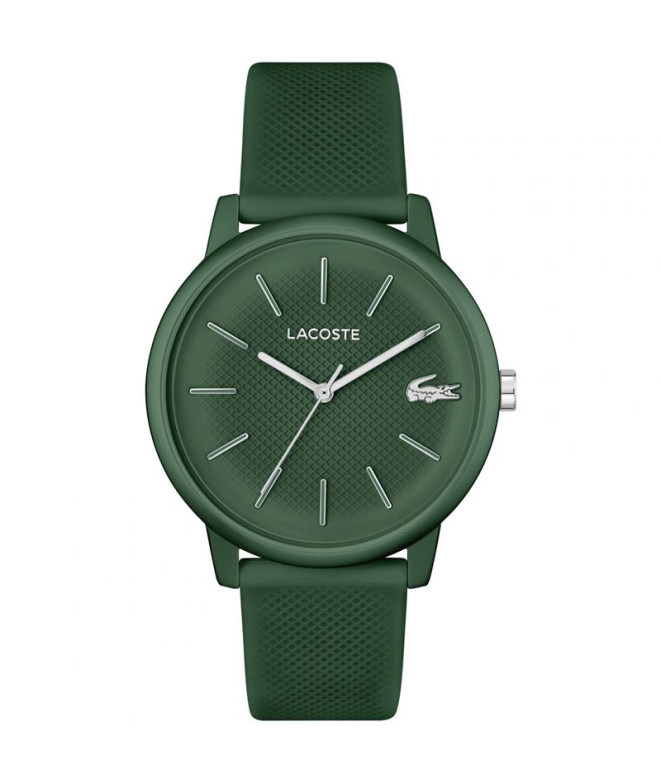 Relógio de 3 ponteiros, Lacoste Caixa de alumínio verde semi-mate de 42 mm