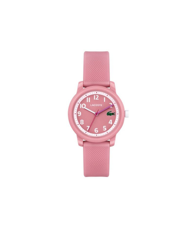 Montre 3 aiguilles, Lacoste 32mm boîtier rose TR90