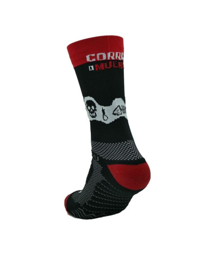 Kamuabu Run Or Die 2.0 Meias Running unissexo pretas 2