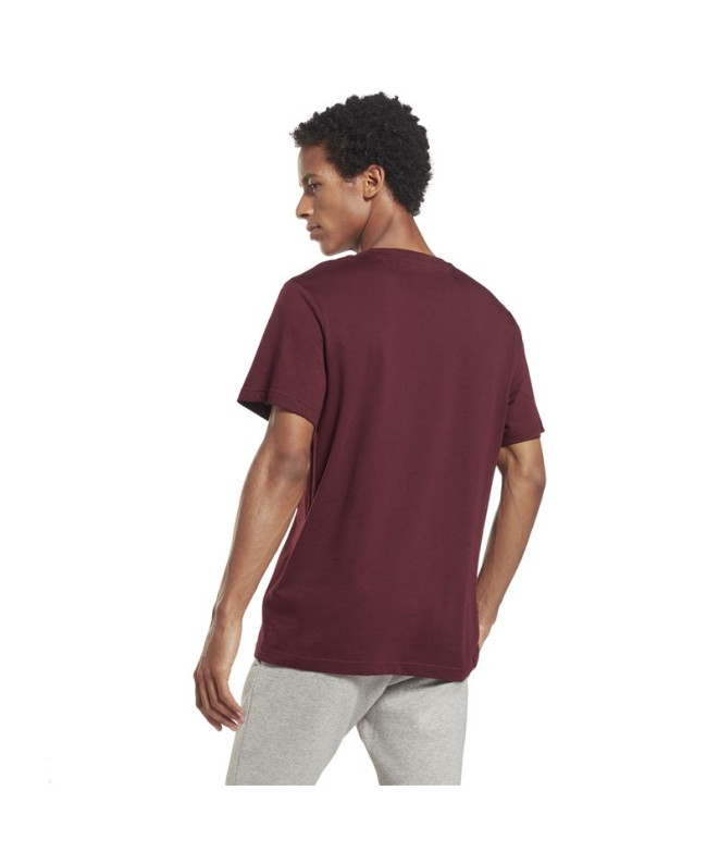Camiseta Reebok RI Logo Maroon Hombre