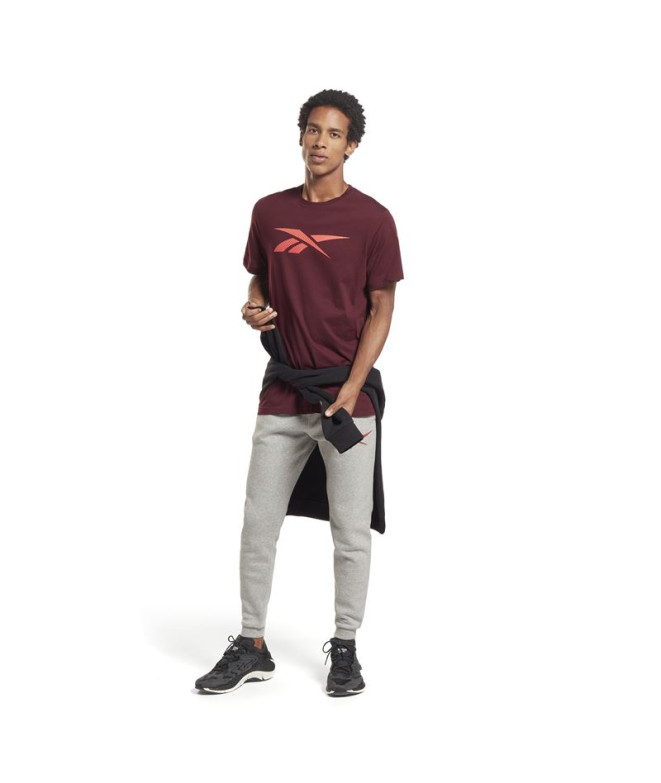 Camiseta Reebok RI Logo Maroon Hombre