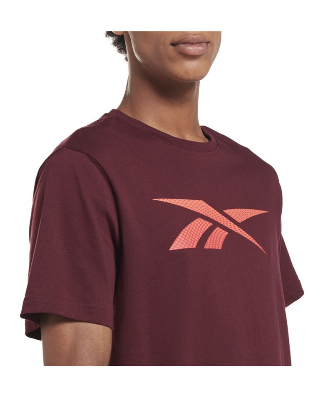 Camiseta Reebok RI Logo Maroon Hombre