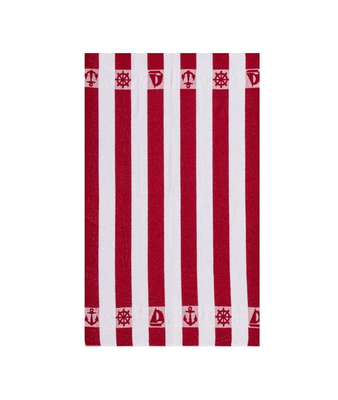 Toalla Secaneta 100X160 Marina Rojo
