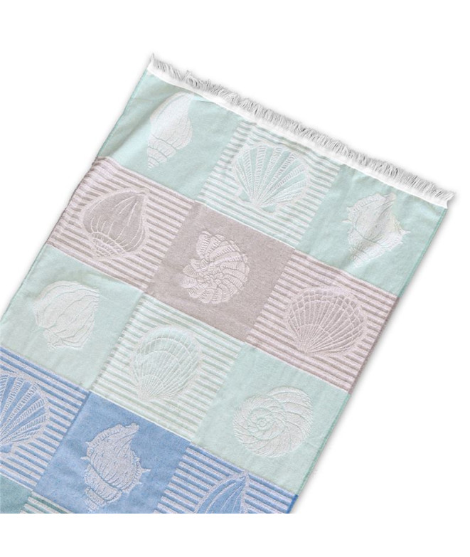 Toalla Fouta Rizo Secaneta 95 X 160 Sheller Azul