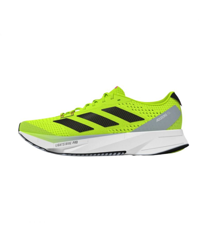 Zapatillas de deporte blancas y verdes Adizero SL de adidas Running